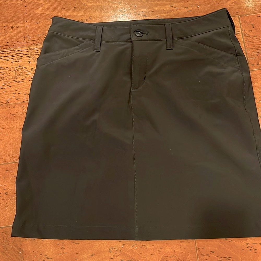 EDDIE BAUER SKORT | sz 4 Women's Black Active Stretch Adventurer 2.0 w/ Pockets